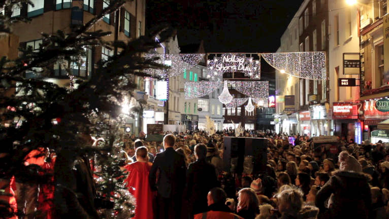 Festive fun lights up Grafton Street