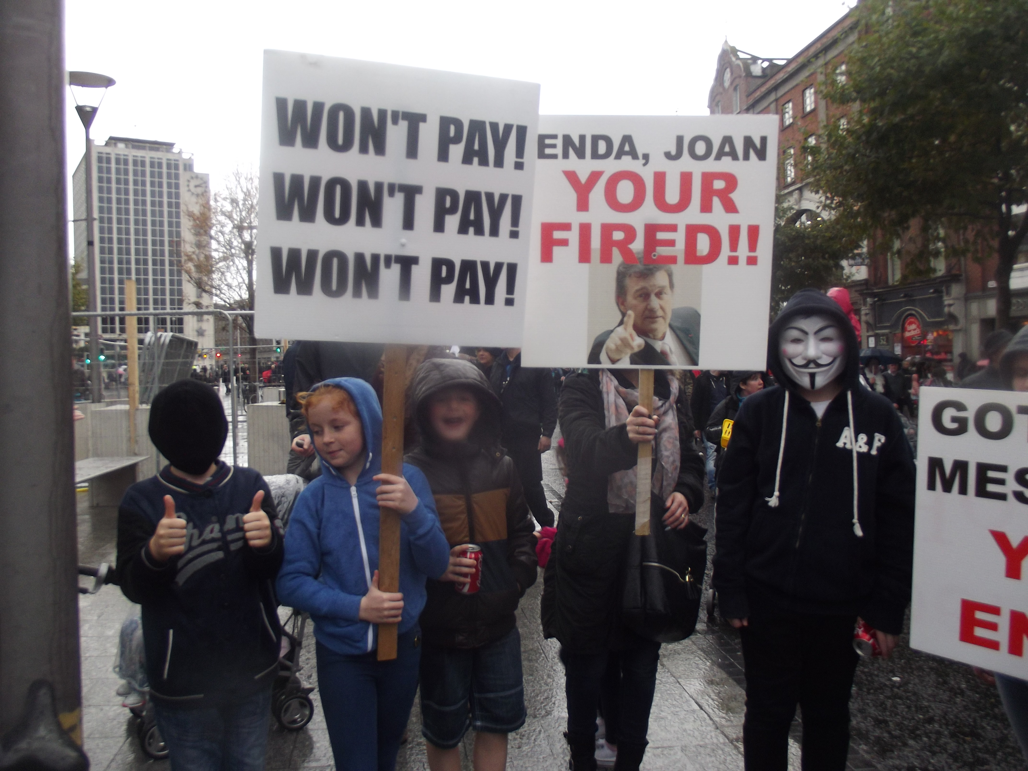 Dublin Protest Against Water Charges