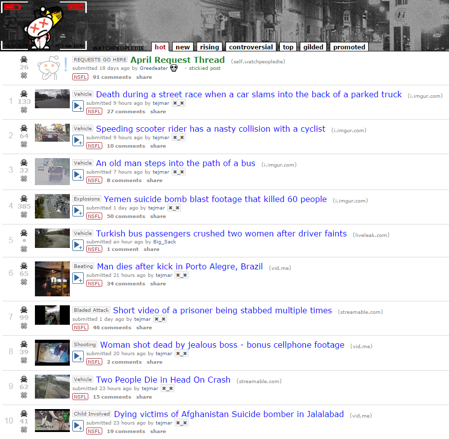 The legalities of watching someone die