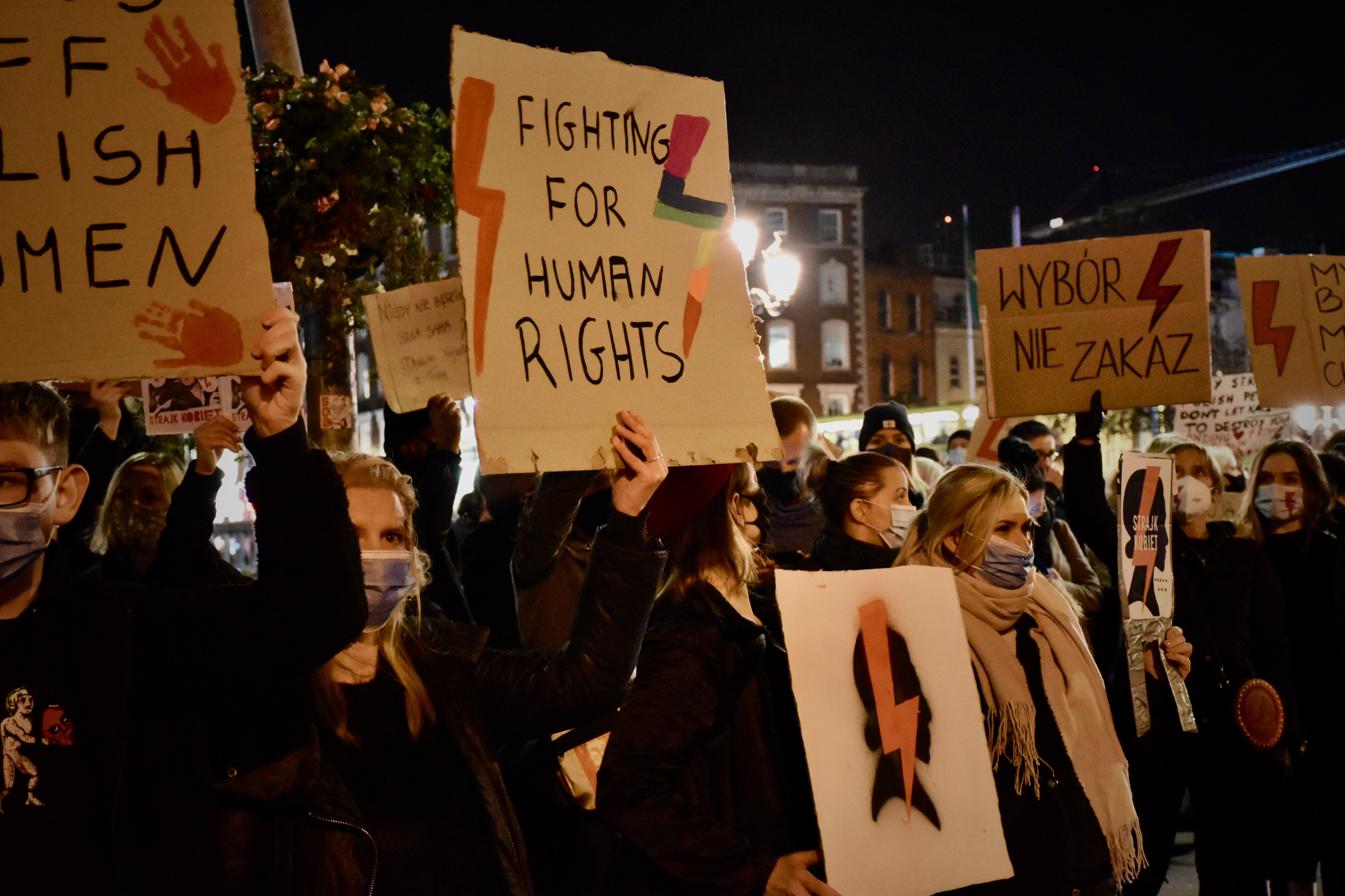Standing together with women in Poland
