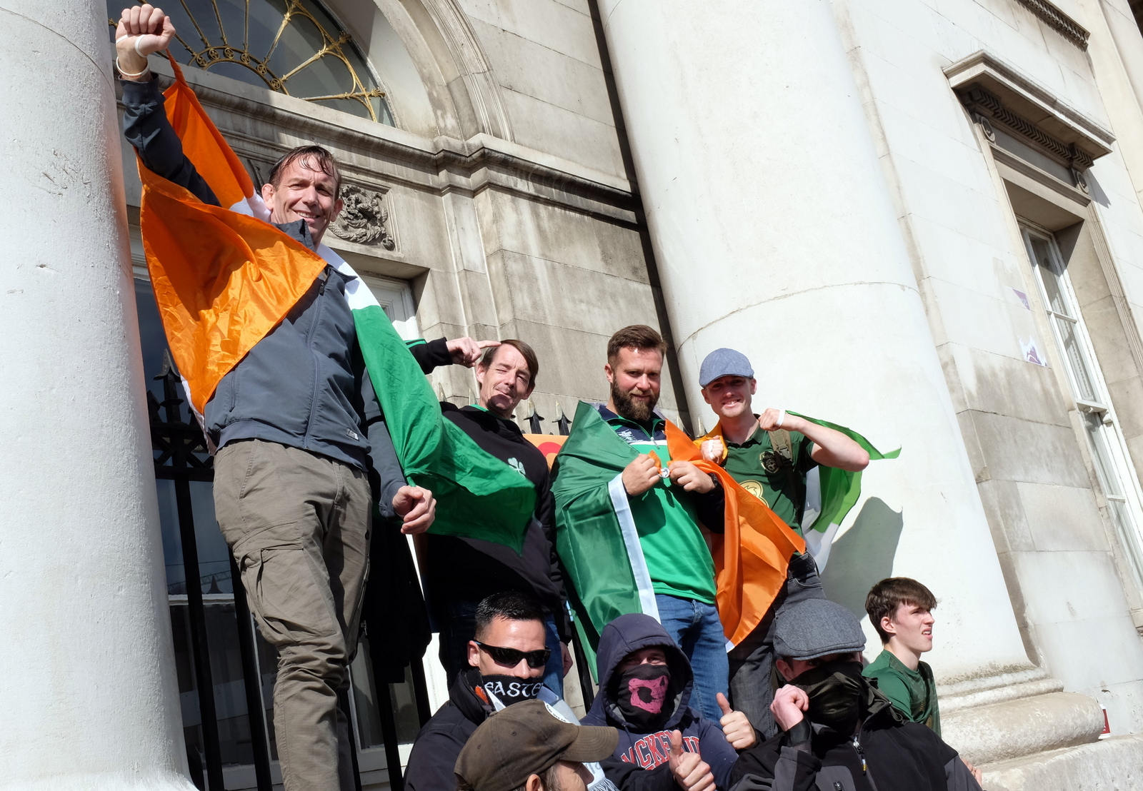 Counter protesters say they are opposing ‘fascists’, not anti-lockdown demonstrations