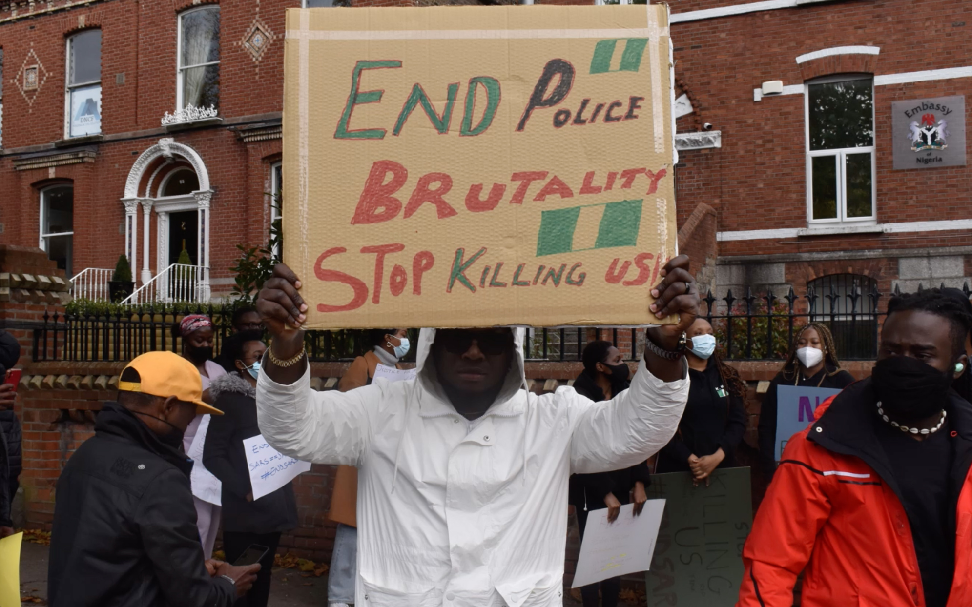 In Pictures: #EndSARS Protest takes place in Dublin