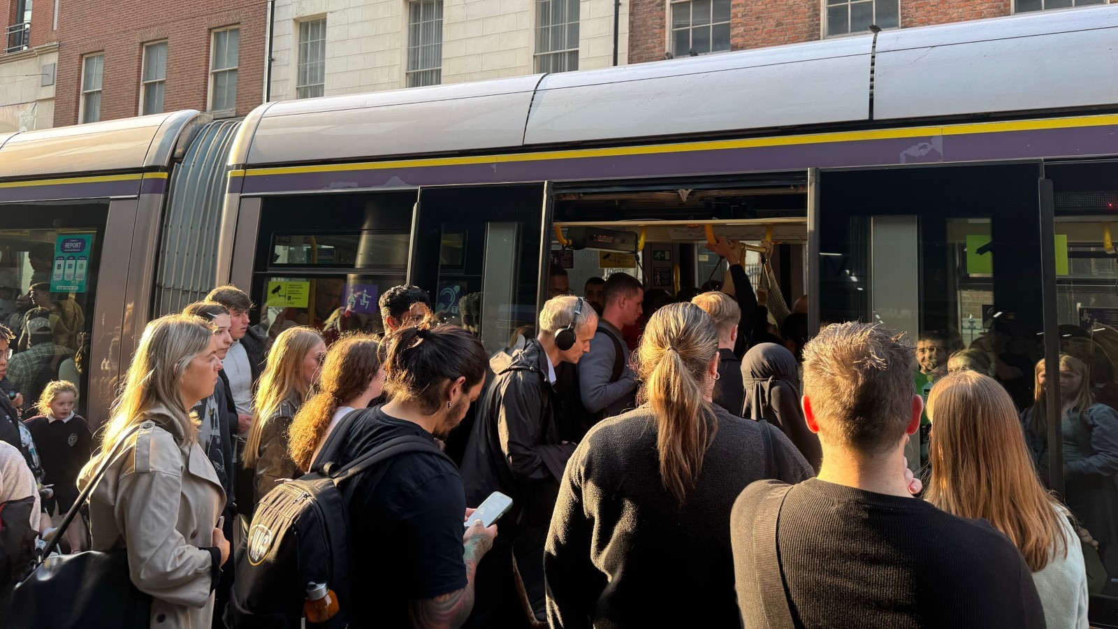 A tight squeeze: Public transport in Dublin severely congested at peak times and on popular routes 