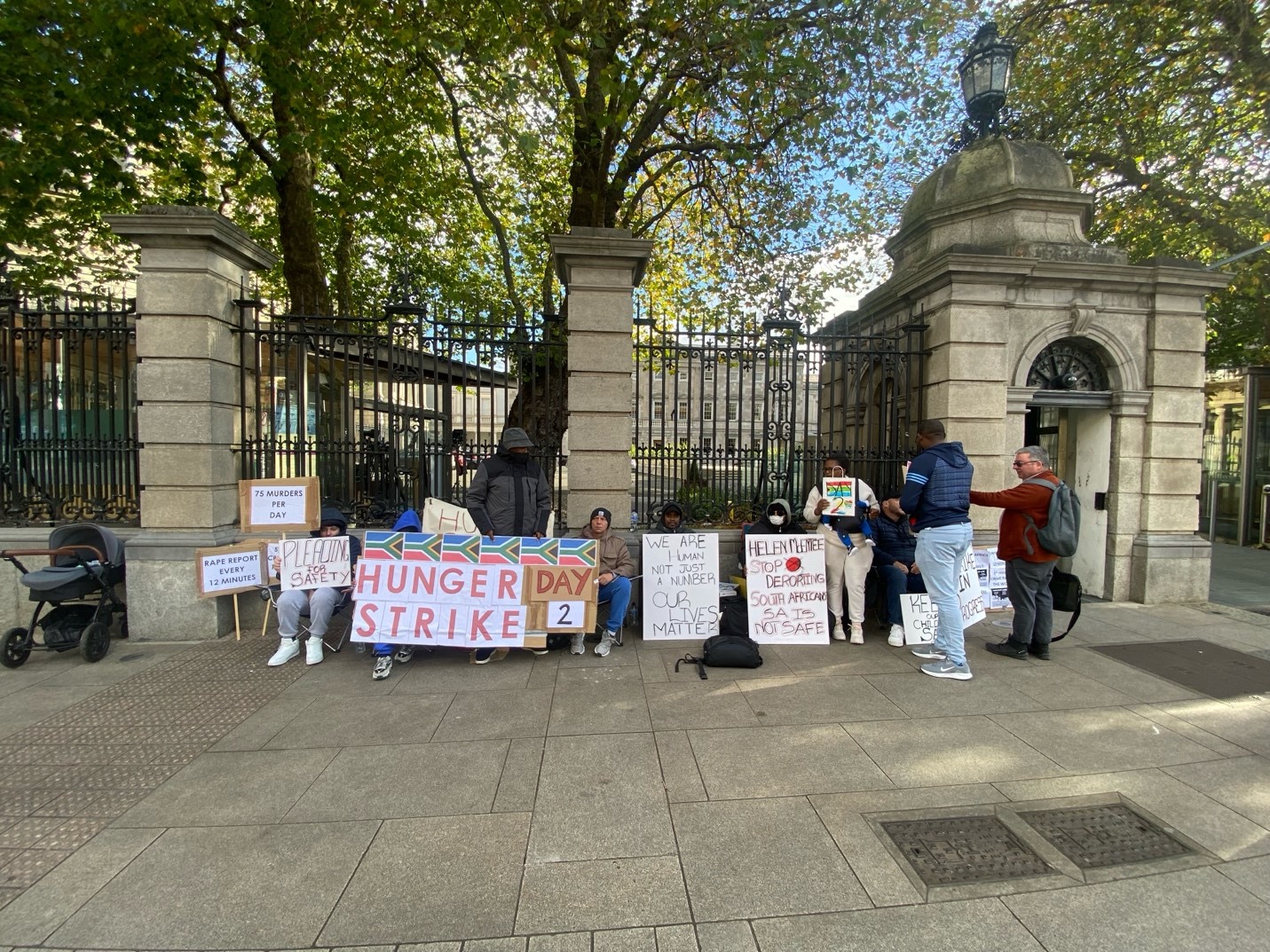 “I Would Rather Die Here Peacefully, than be Killed There” – South Africans Living in Direct Provision on Hunger Strike Outside Dáil