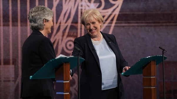 “I think it’s historic that there are four women here, two interviewers and two female candidates and that should be recognised” – Humphreys and Connolly go head-to-head for one final Presidential Debate 